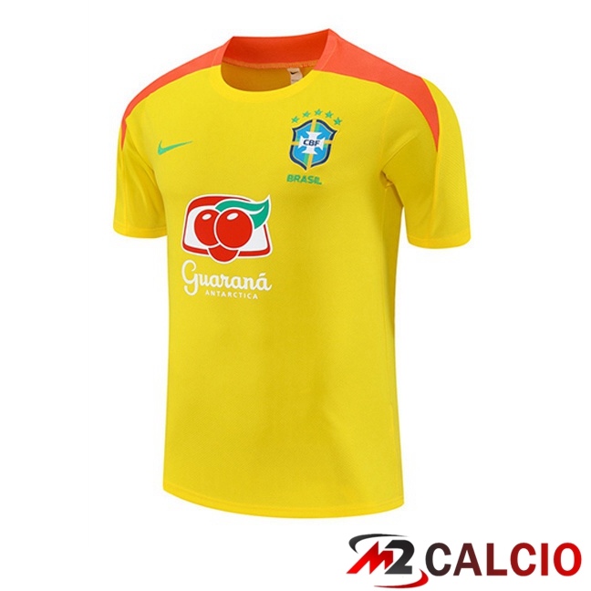 T Shirt Allenamento Brasile Giallo 2025/2026  T Shirt Allenamento Brasile Giallo 2025/2026