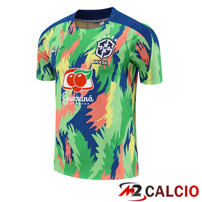 T Shirt Allenamento Brasile Verde 2025/2026  T Shirt Allenamento Brasile Verde 2025/2026