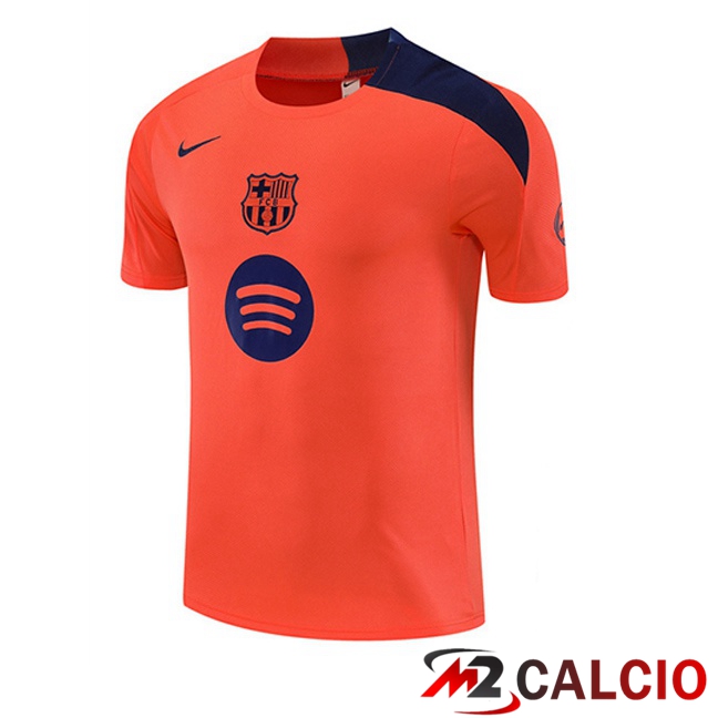 T Shirt Allenamento FC Barcellona Arancia 2025/2026  T Shirt Allenamento FC Barcellona Arancia 2025/2026