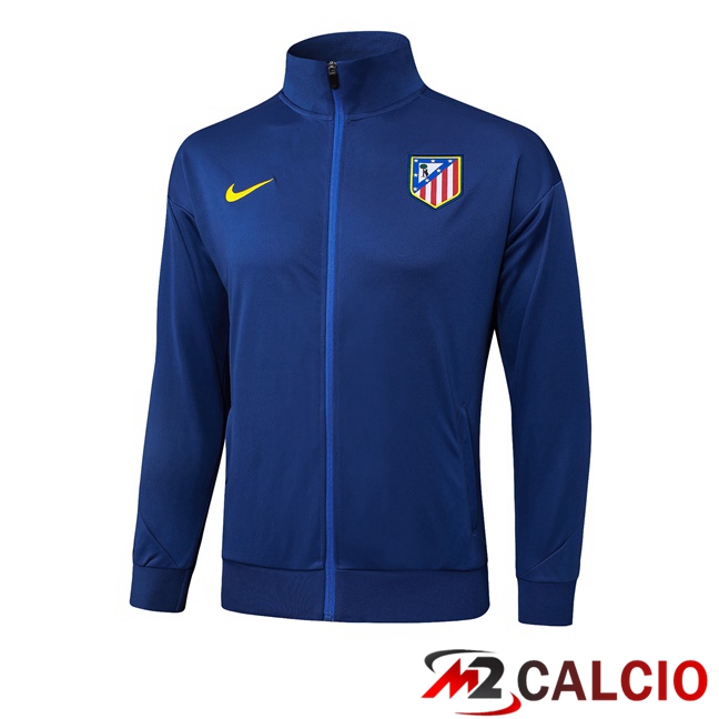 Giacca Calcio Atletico Madrid Blu Reale 2025/2026  Giacca Calcio Atletico Madrid Blu Reale 2025/2026