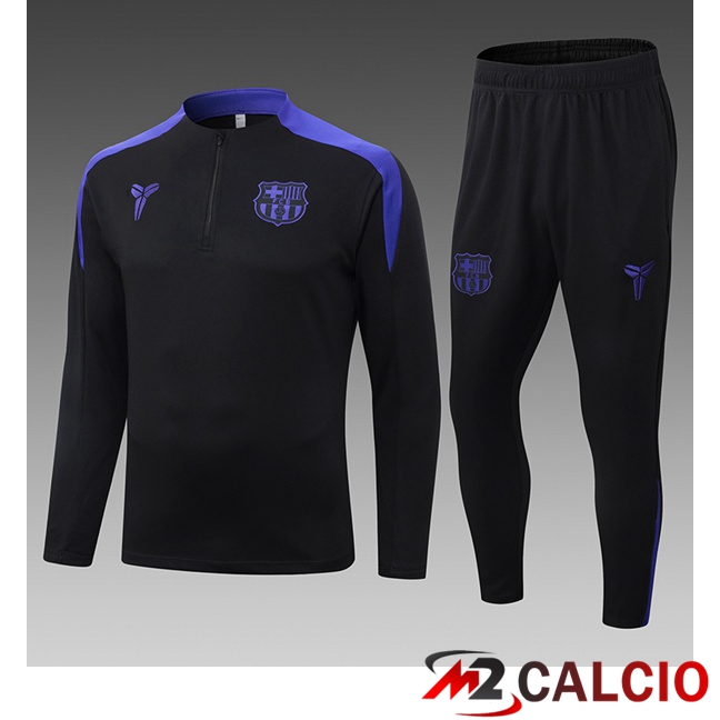 Insieme Tuta Calcio FC Barcellona Bambino Nero 2025/2026  Insieme Tuta Calcio FC Barcellona Bambino Nero 2025/2026