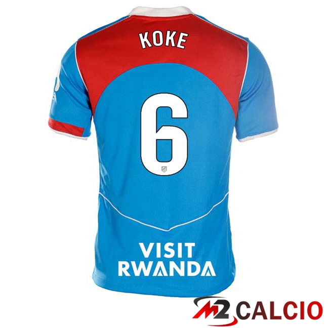 Maglie Calcio Atletico Madrid (KOKE 6) Terza Blu 2025/2026