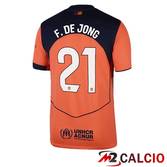 Maglie Calcio FC Barcellona (F. DE JONG 21) Terza Rosso 2025/2026
