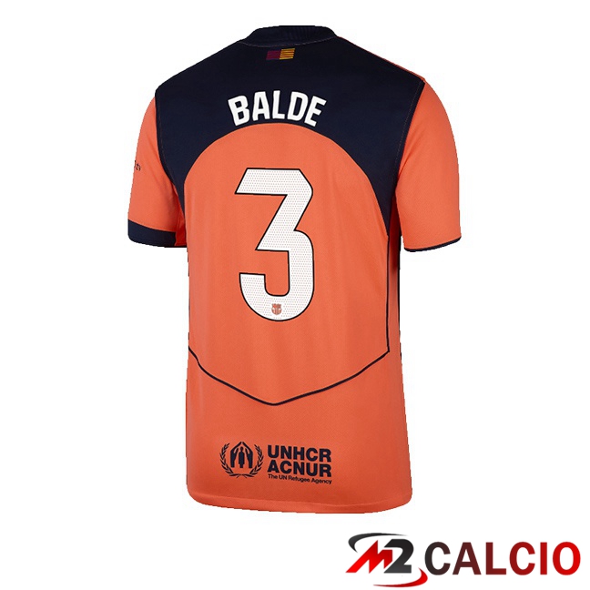 Maglie Calcio FC Barcellona (BALDE 3) Terza Rosso 2025/2026