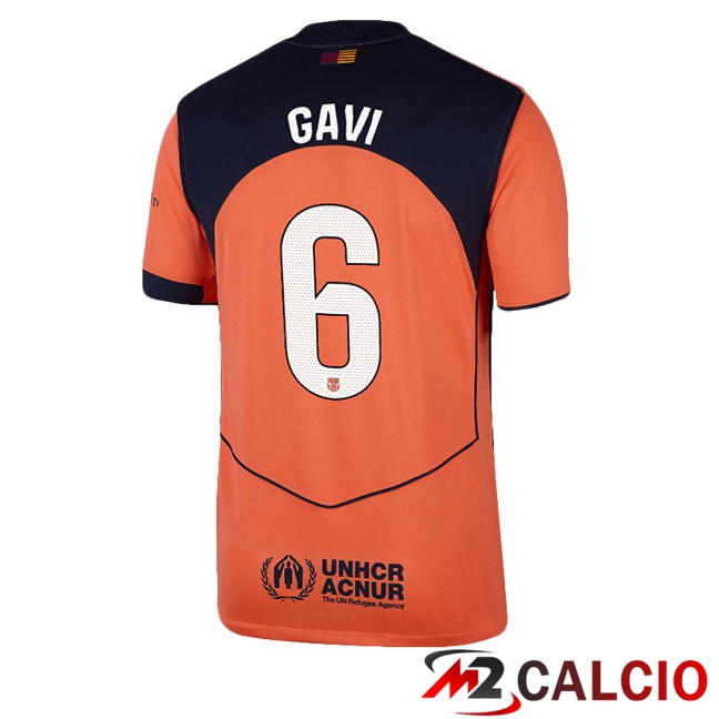 Maglie Calcio FC Barcellona (GAVI 6) Terza Rosso 2025/2026