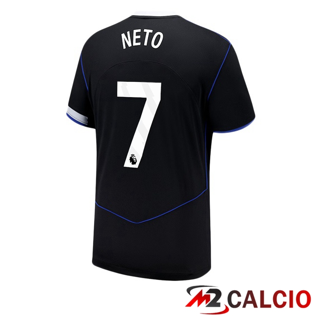 Maglie Calcio FC Chelsea (Neto 7) Terza Nero 2025/2026