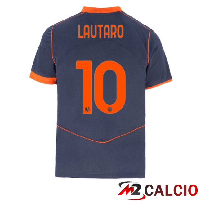 Maglie Calcio Inter Milan (LAUTARO 10) Terza Grigio 2025/2026  Maglie Calcio Inter Milan (LAUTARO 10) Terza Grigio 2025/2026