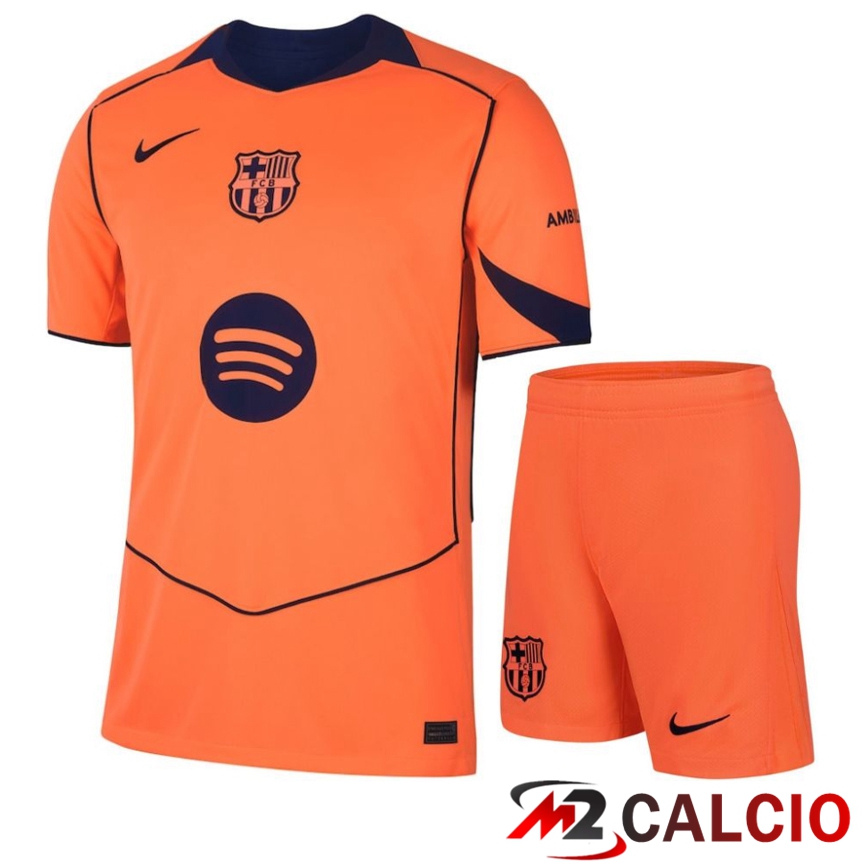 Insieme Maglie Calcio FC Barcellona Terza + Pantaloncini 2025/2026