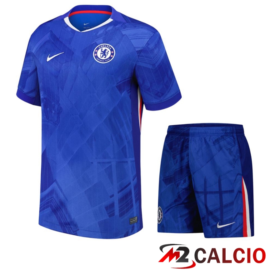 Insieme Maglie Calcio Chelsea Prima + Pantaloncini 2025/2026  Insieme Maglie Calcio Chelsea Prima + Pantaloncini 2025/2026
