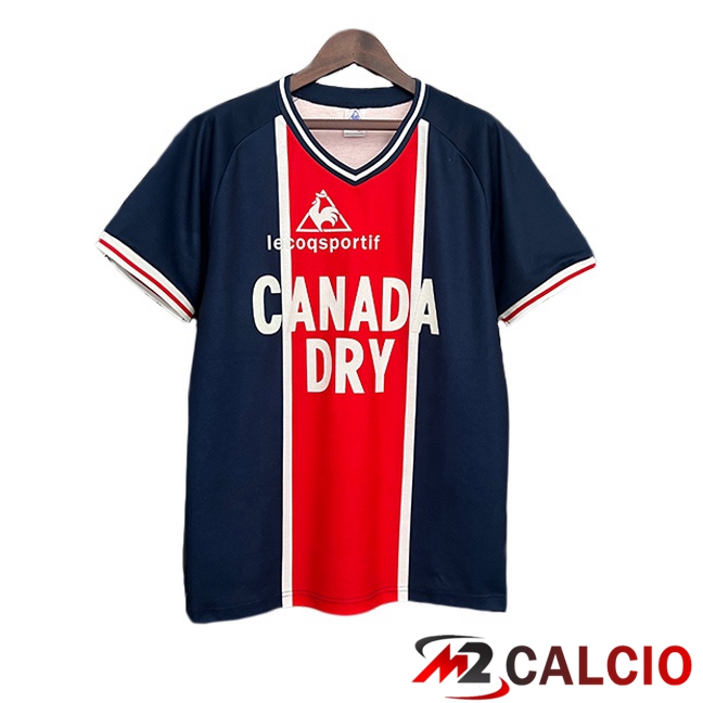Maglie Calcio Paris PSG Retro Prima Blu Reale Rosso 1973-1974  Maglie Calcio Paris PSG Retro Prima Blu Reale Rosso 1973-1974