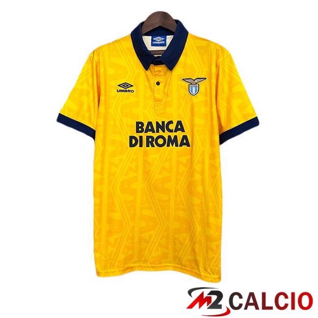 Maglie Calcio SS Lazio Retro Seconda Giallo 1992-1993  Maglie Calcio SS Lazio Retro Seconda Giallo 1992-1993