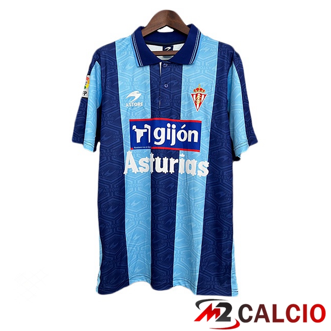 Maglie Calcio Sporting Gijon Retro Terza Blu 2002-2003  Maglie Calcio Sporting Gijon Retro Terza Blu 2002-2003
