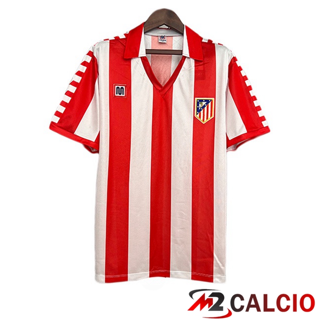 Maglie Calcio Atletico Madrid Retro Prima Rosso Bianco 1982-1983  Maglie Calcio Atletico Madrid Retro Prima Rosso Bianco 1982-1983