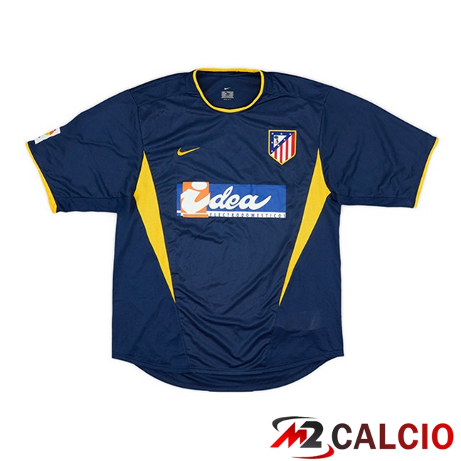 Maglie Calcio Atletico Madrid Retro Seconda Blu Reale 2002-2003