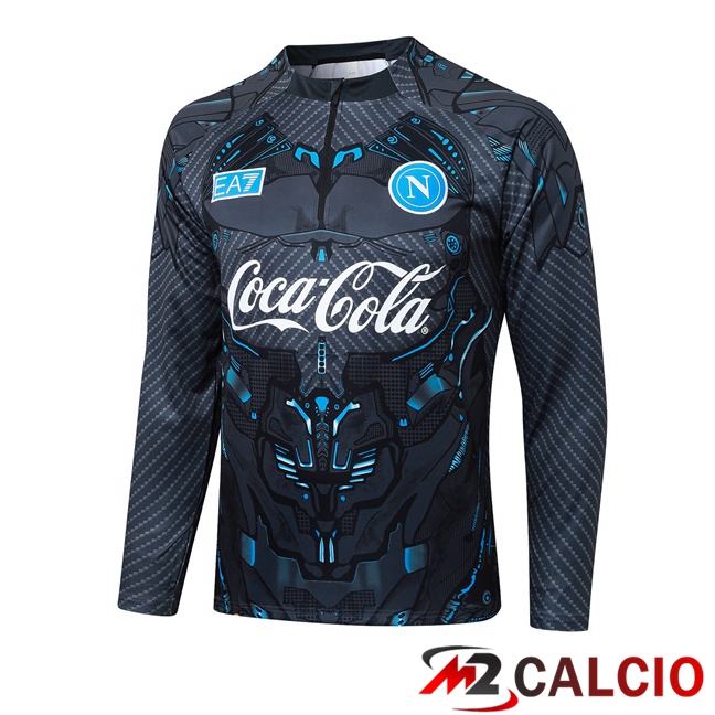 Felpa Allenamento SSC Napoli Grigio 2025/2026  Felpa Allenamento SSC Napoli Grigio 2025/2026
