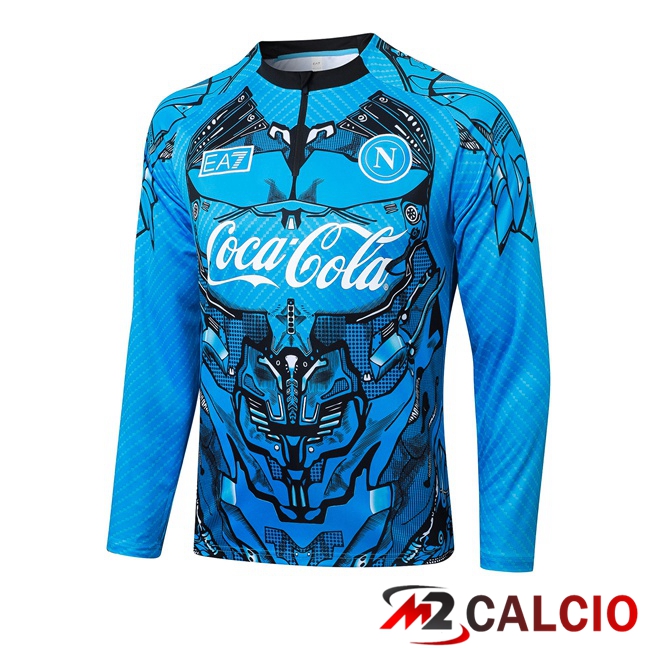 Felpa Allenamento SSC Napoli Blu 2025/2026  Felpa Allenamento SSC Napoli Blu 2025/2026
