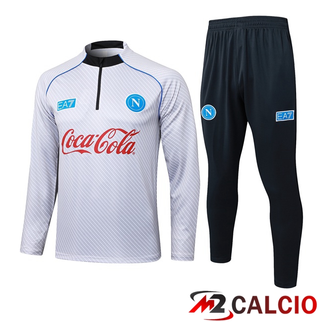 Insieme Tuta Calcio SSC Napoli Bianco 2025/2026