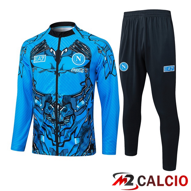 Insieme Tuta Calcio - Giacca SSC Napoli Blu 2025/2026