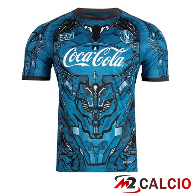 T Shirt Allenamento SSC Napoli Blu 2025/2026  T Shirt Allenamento SSC Napoli Blu 2025/2026
