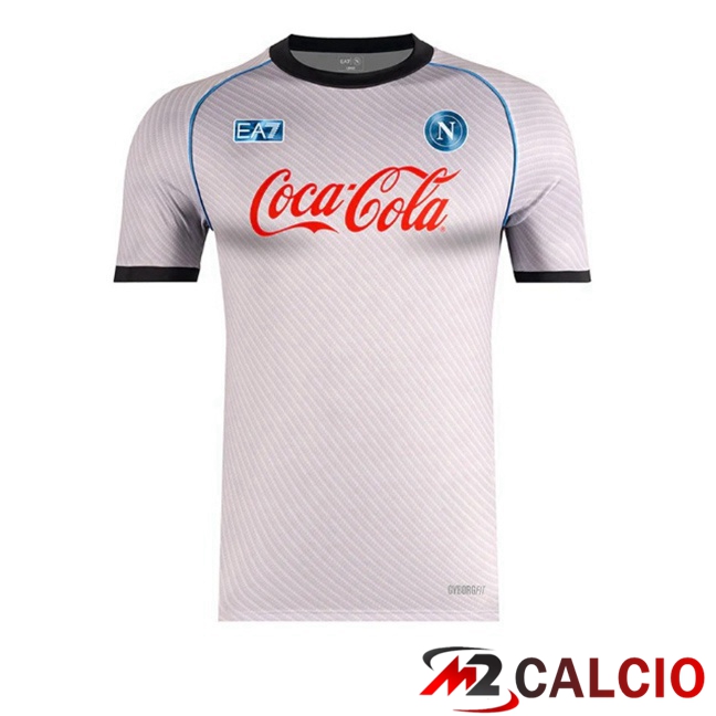 T Shirt Allenamento SSC Napoli Grigio 2025/2026  T Shirt Allenamento SSC Napoli Grigio 2025/2026