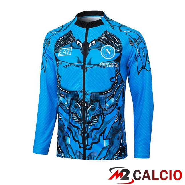 Giacca Calcio SSC Napoli Blu 2025/2026  Giacca Calcio SSC Napoli Blu 2025/2026