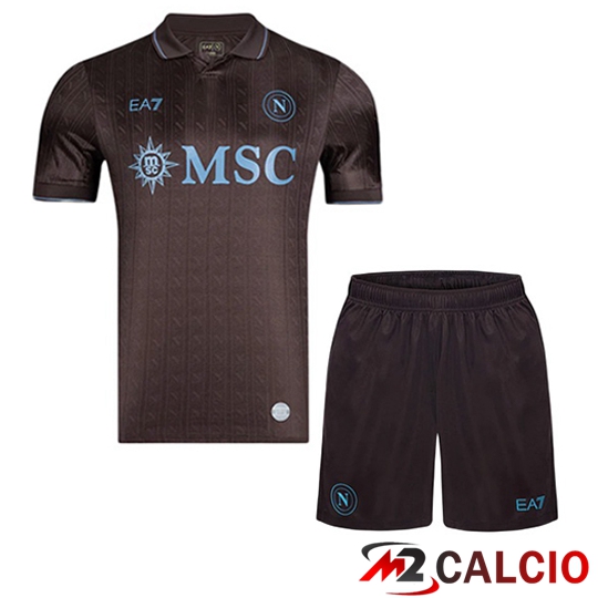 Insieme Maglie Calcio SSC Napoli Terza + Pantaloncini 2025/2026  Insieme Maglie Calcio SSC Napoli Terza + Pantaloncini 2025/2026