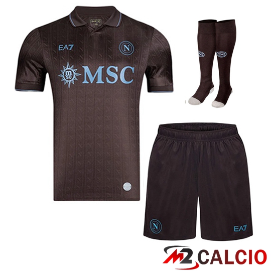 Insieme Maglie Calcio SSC Napoli Terza (Pantaloncini + Calzini) 2025/2026  Insieme Maglie Calcio SSC Napoli Terza (Pantaloncini + Calzini) 2025/2026