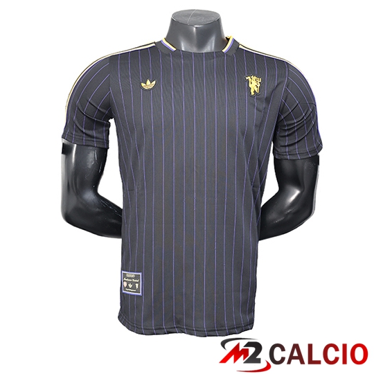 Maglie Calcio Manchester United Special Edition Nero 2025/2026  Maglie Calcio Manchester United Special Edition Nero 2025/2026