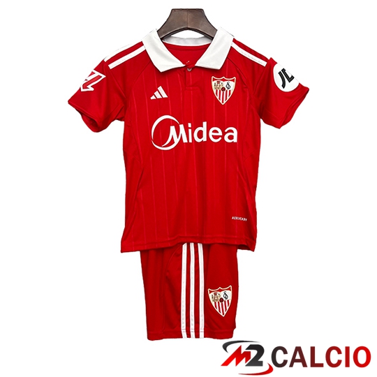 Maglie Calcio Sevilla FC Bambino Seconda 2025/2026  Maglie Calcio Sevilla FC Bambino Seconda 2025/2026