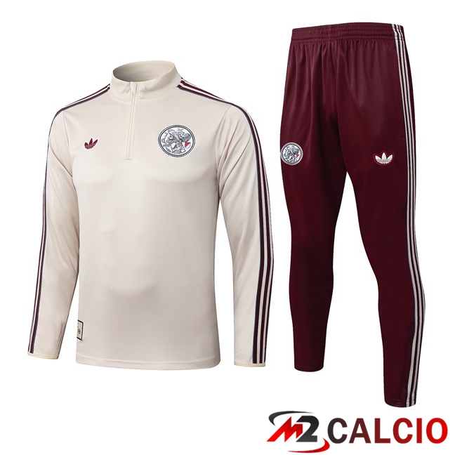 Insieme Tuta Calcio AFC Ajax Giallo 2025/2026  Insieme Tuta Calcio AFC Ajax Giallo 2025/2026