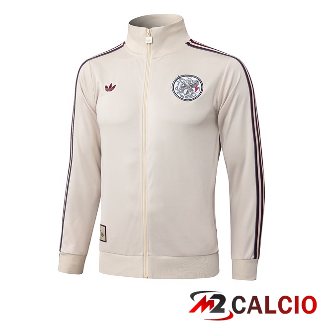 Giacca Calcio AFC Ajax Giallo 2025/2026  Giacca Calcio AFC Ajax Giallo 2025/2026