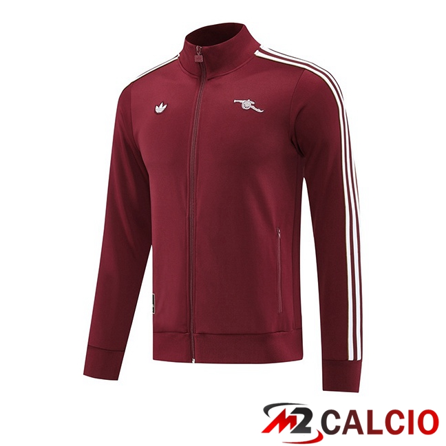 Giacca Calcio Arsenal Rosso 2025/2026  Giacca Calcio Arsenal Rosso 2025/2026