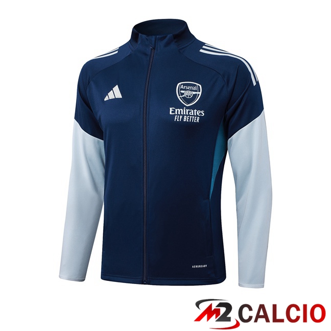Giacca Calcio Arsenal Blu Reale 2025/2026  Giacca Calcio Arsenal Blu Reale 2025/2026