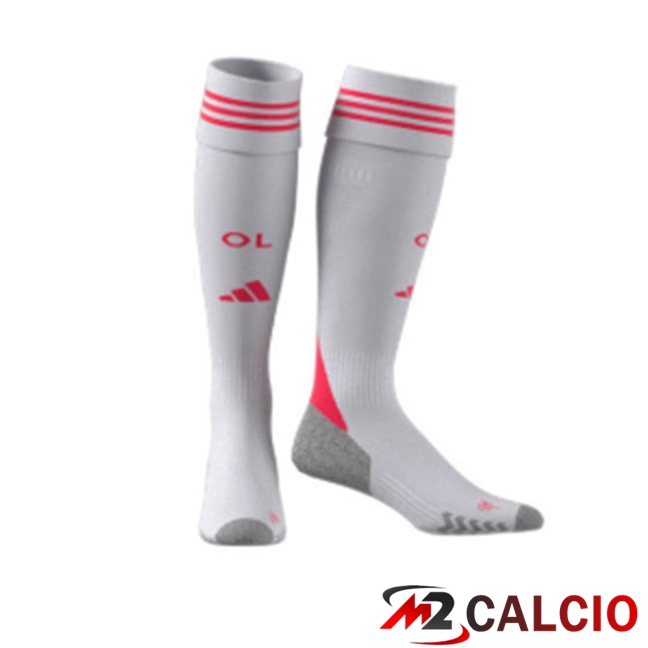 Calzini Calcio Lione OL Terza Grigio 2025/2026  Calzini Calcio Lione OL Terza Grigio 2025/2026