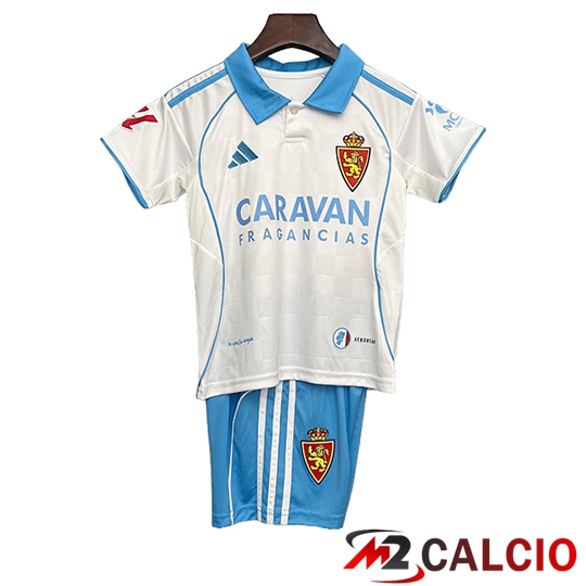 Maglie Calcio Zaragoza Bambino Prima 2025/2026  Maglie Calcio Zaragoza Bambino Prima 2025/2026