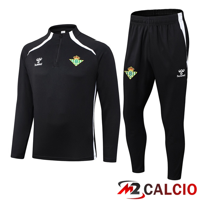 Insieme Tuta Calcio Real Betis Nero 2025/2026  Insieme Tuta Calcio Real Betis Nero 2025/2026