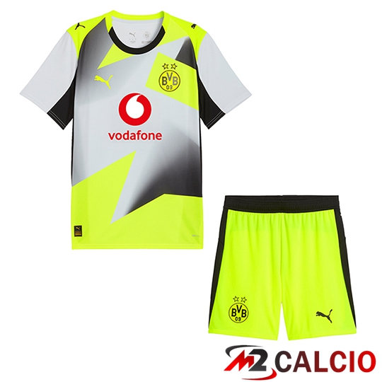 Maglie Calcio Dortmund Bambino Seconda 2025/2026  Maglie Calcio Dortmund Bambino Seconda 2025/2026