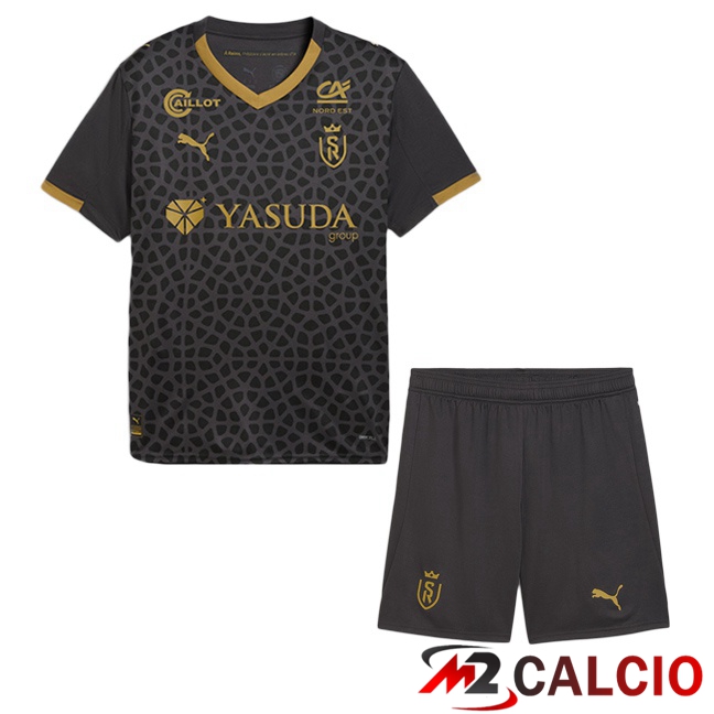 Maglie Calcio Stade de Reims Bambino Terza Nero 2025/2026