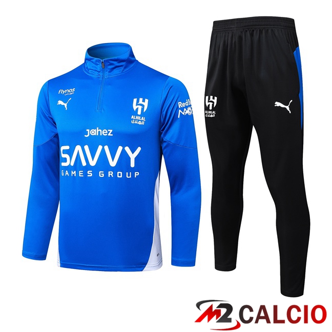 Insieme Tuta Calcio Al-Hilal FC Blu 2025/2026  Insieme Tuta Calcio Al-Hilal FC Blu 2025/2026
