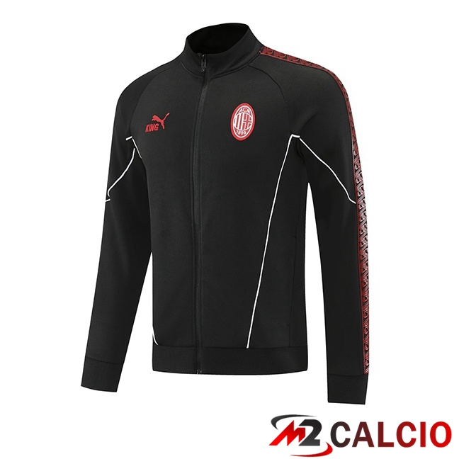 Giacca Calcio AC Milan Nero 2025/2026  Giacca Calcio AC Milan Nero 2025/2026