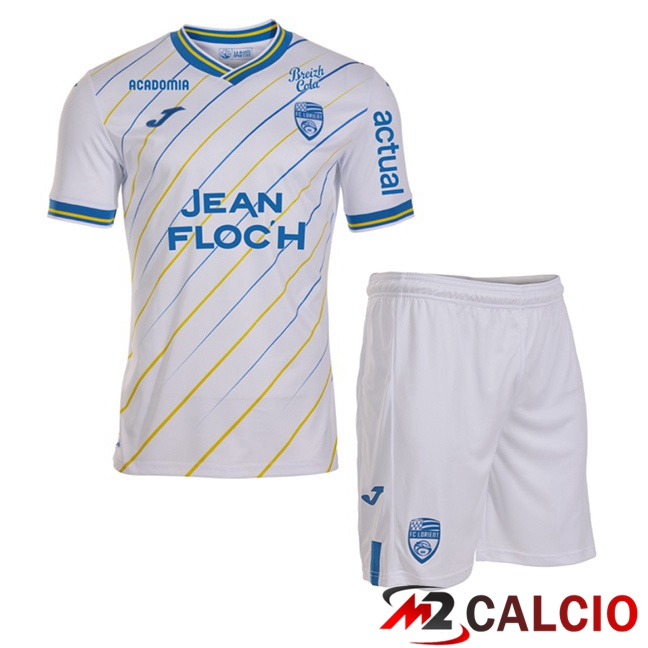 Maglie Calcio FC Lorient Bambino Seconda Bianco 2025/2026  Maglie Calcio FC Lorient Bambino Seconda Bianco 2025/2026
