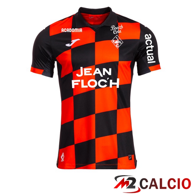 Maglie Calcio FC Lorient Prima Rosso Nero 2025/2026  Maglie Calcio FC Lorient Prima Rosso Nero 2025/2026