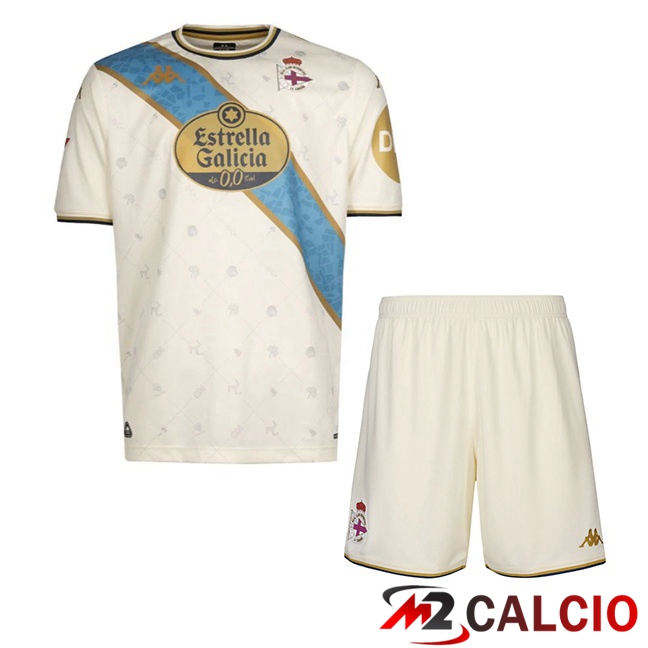 Maglie Calcio Deportivo de La Coruna Bambino Terza Giallo 2025/2026
