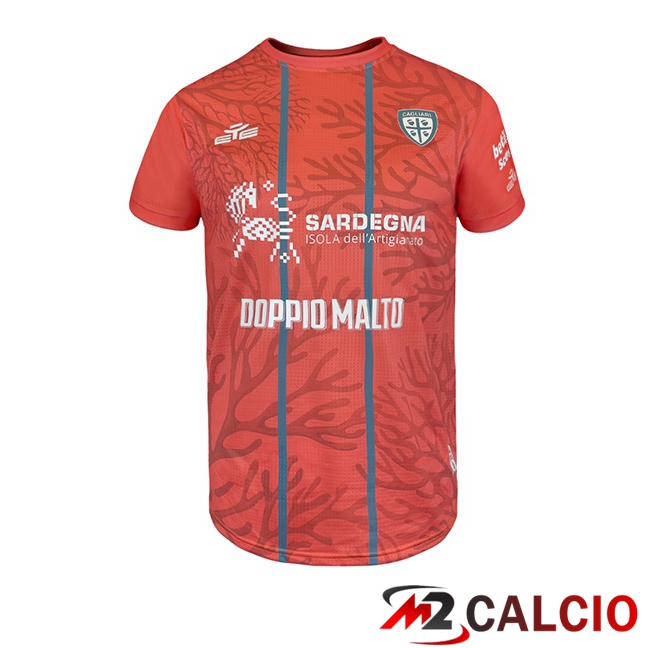 Maglie Calcio Cagliari Calcio Quarto Rosso 2025/2026  Maglie Calcio Cagliari Calcio Quarto Rosso 2025/2026