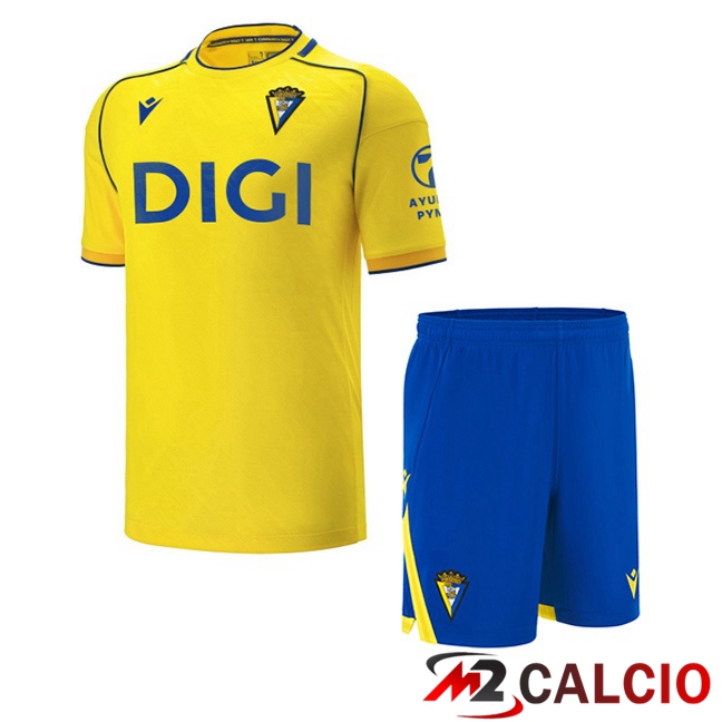 Maglie Calcio Cadiz CF Bambino Prima Giallo 2025/2026  Maglie Calcio Cadiz CF Bambino Prima Giallo 2025/2026