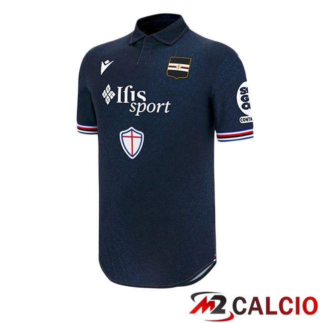 Maglie Calcio UC Sampdoria Terza Nero 2025/2026  Maglie Calcio UC Sampdoria Terza Nero 2025/2026