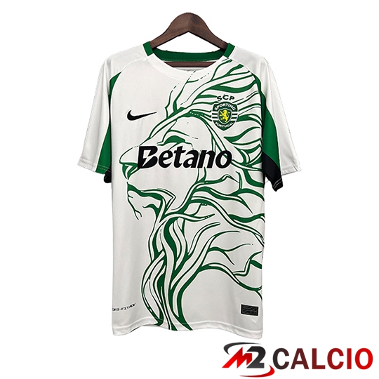 Maglie Calcio Sporting SCP Special Edition Bianco/Verde 2025/2026  Maglie Calcio Sporting SCP Special Edition Bianco/Verde 2025/2026