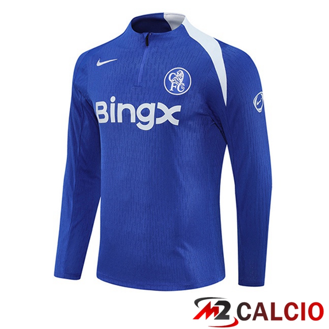 Felpa Allenamento FC Chelsea Blu 2025/2026  Felpa Allenamento FC Chelsea Blu 2025/2026
