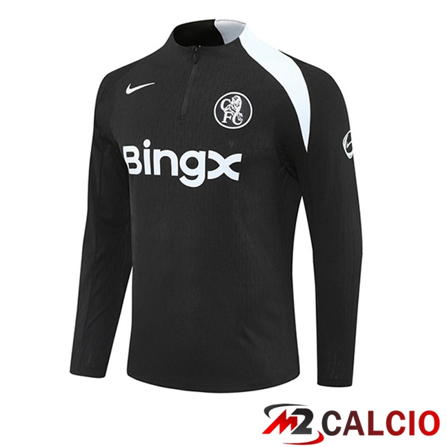 Felpa Allenamento FC Chelsea Nero 2025/2026  Felpa Allenamento FC Chelsea Nero 2025/2026