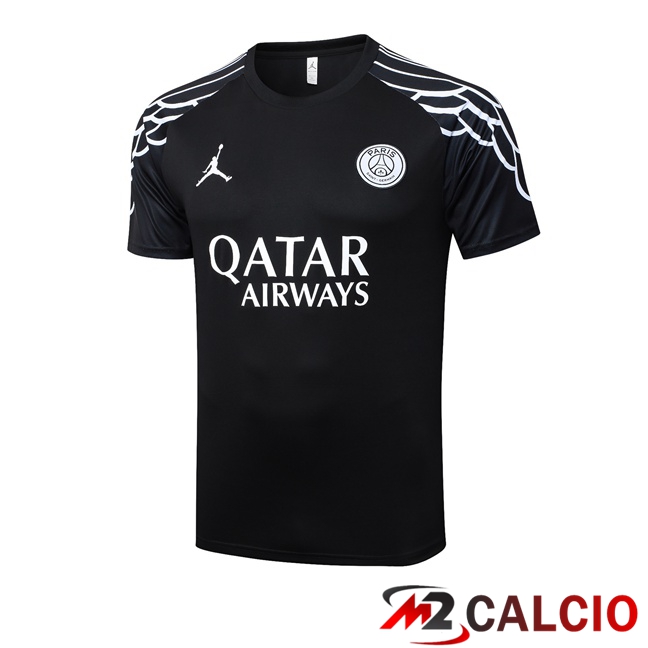 T Shirt Allenamento Paris PSG Nero 2025/2026  T Shirt Allenamento Paris PSG Nero 2025/2026